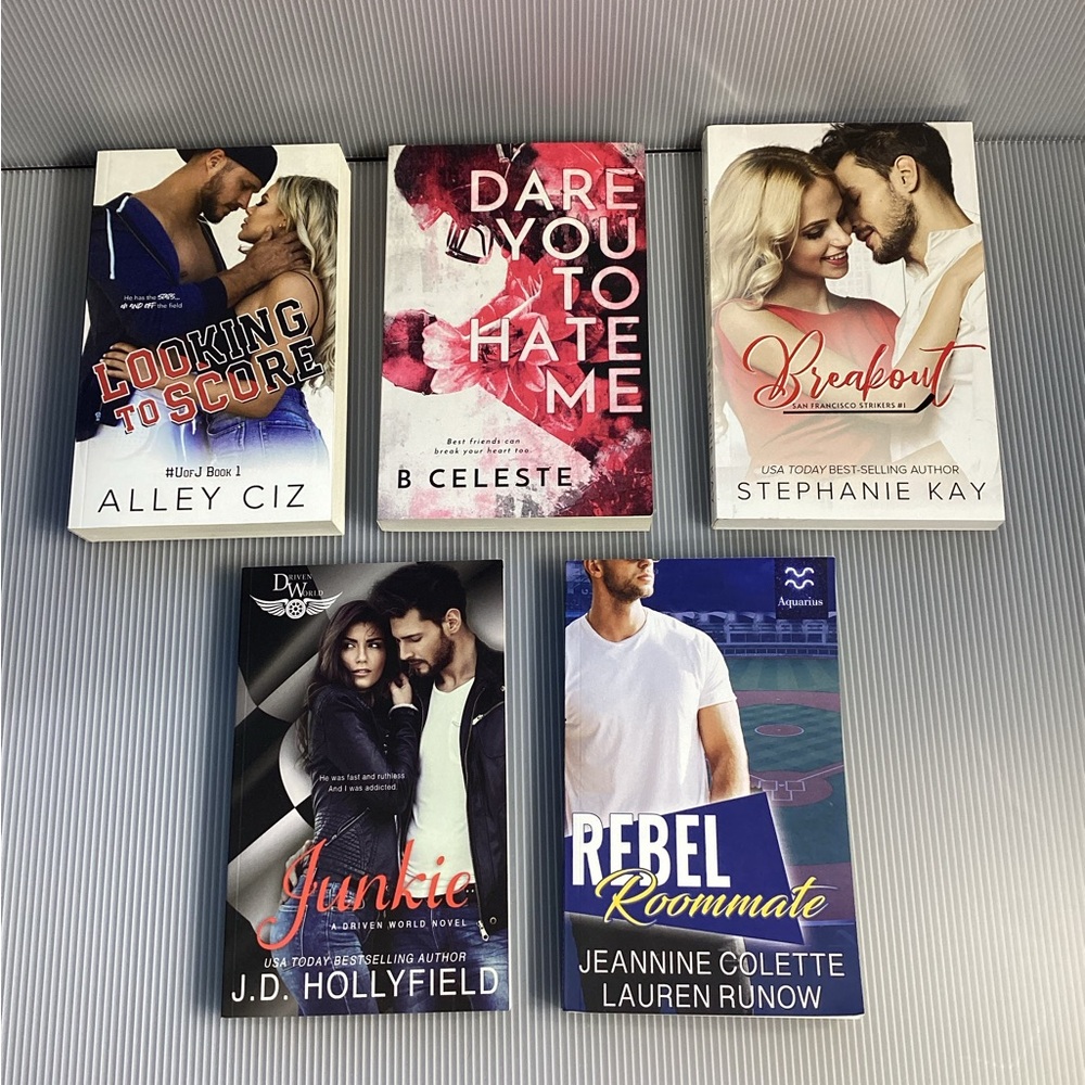 Signed Set of 5 Sports Romance Books